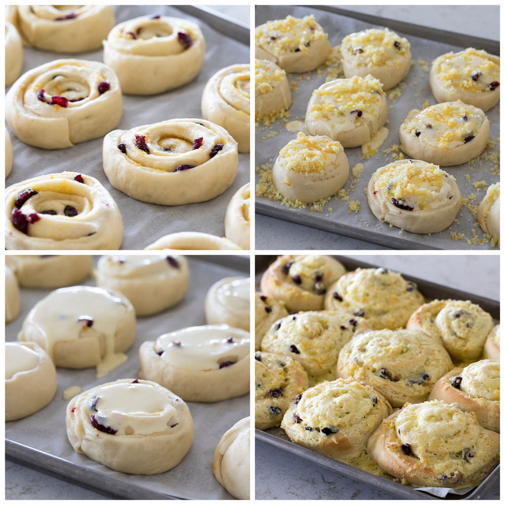 Cranberry Citrus Cream Cheese Sweet Rolls