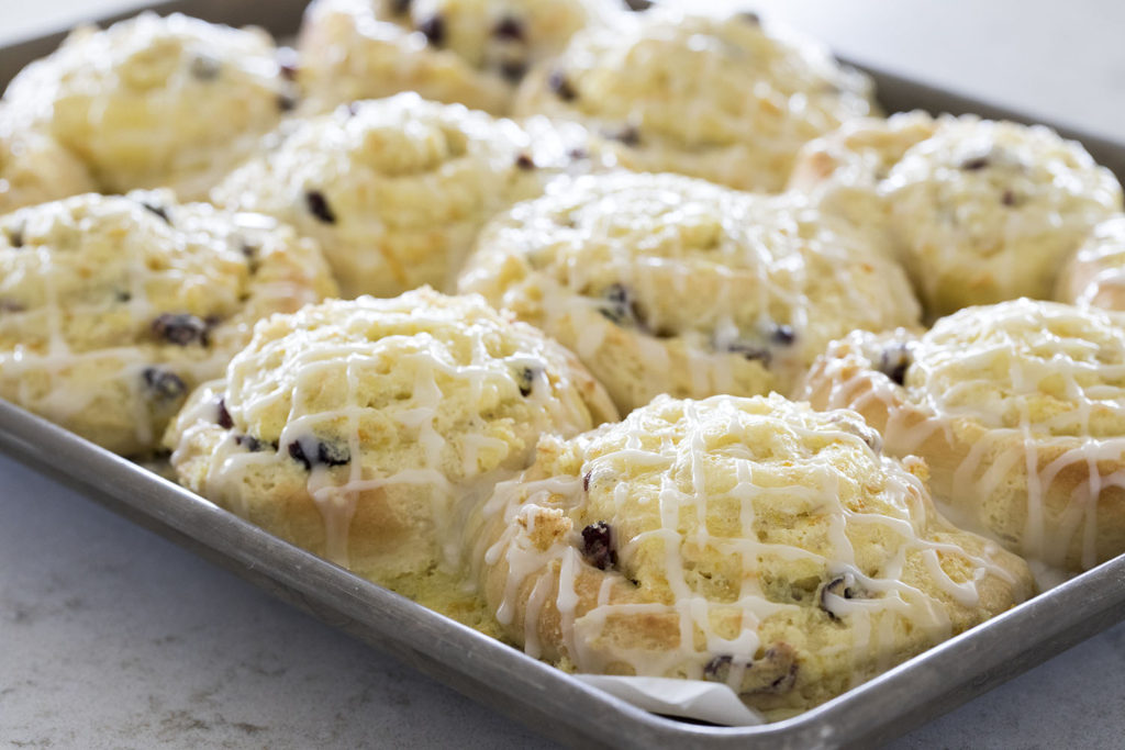 Cranberry Citrus Cream Cheese Sweet Rolls