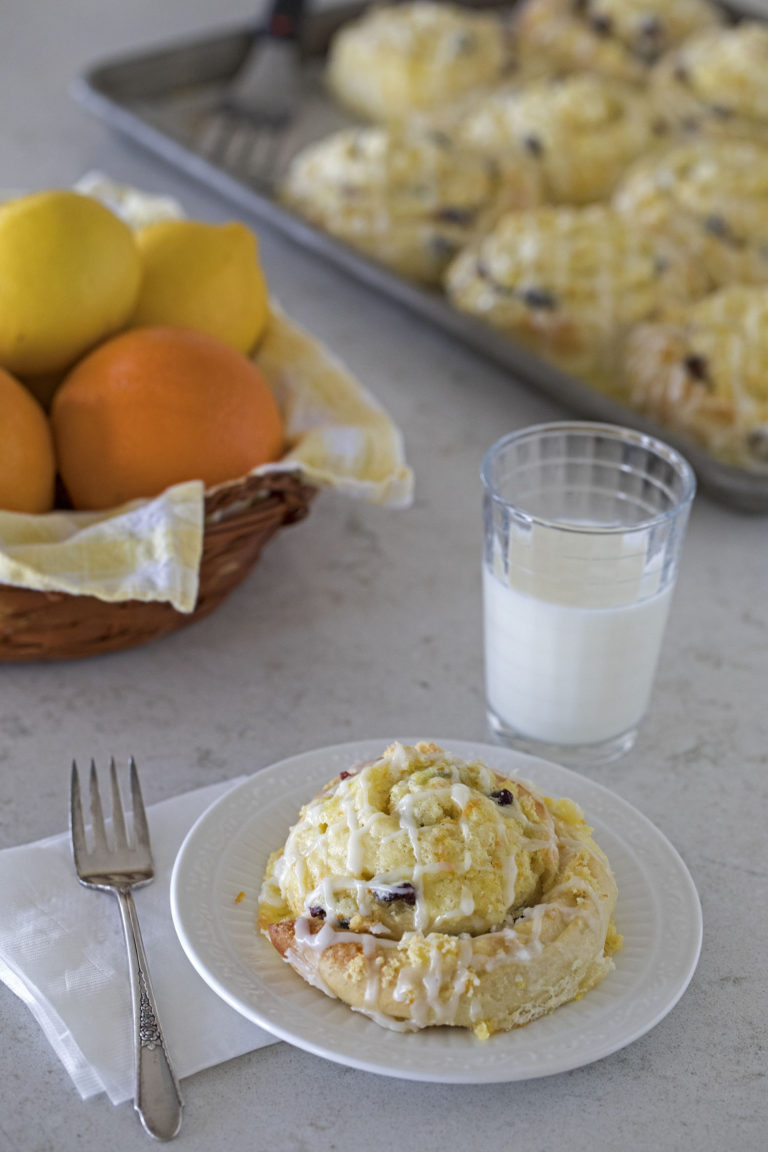 Cranberry Citrus Cream Cheese Sweet Rolls