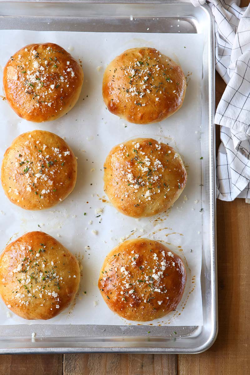 Cheesy Herb Burger Buns