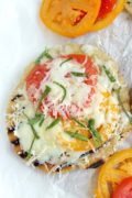 Gluten Free Grilled Flatbread | This grilled gluten free flatbread is simple and makes the perfect base for any summer toppings. Find recipe at redstaryeast.com.