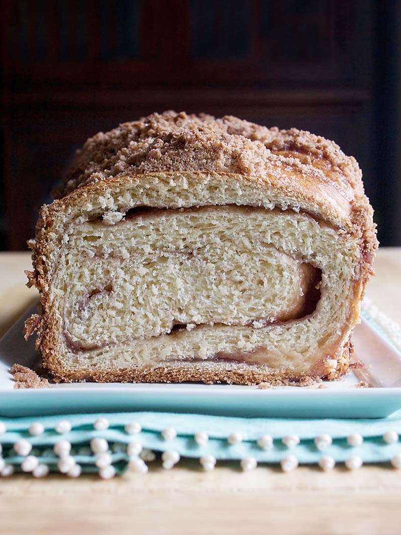 Strawberry Rhubarb Streusel Bread