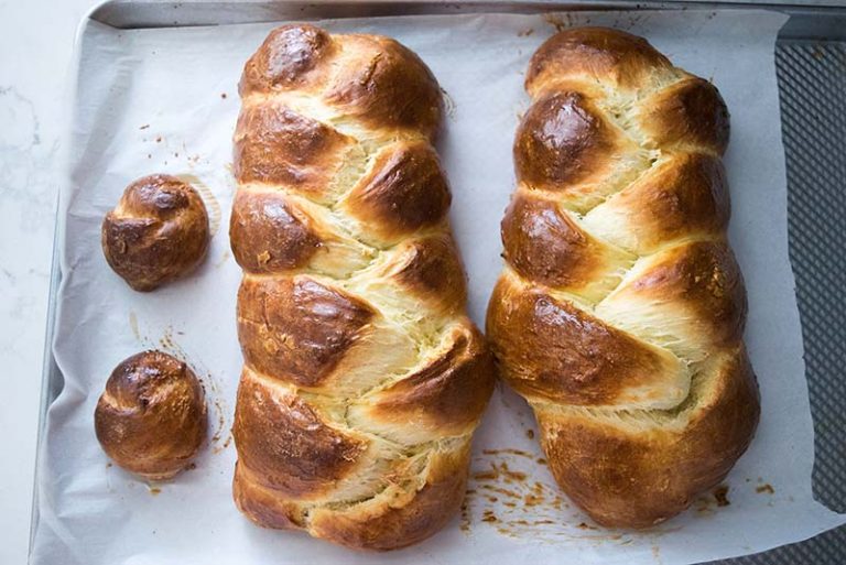 No Knead Challah Bread