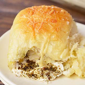 Pesto Mozzarella Stuffed Dinner Rolls - Red Star® Yeast