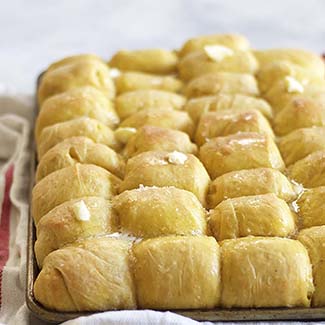Pumpkin Parker House Rolls - Red Star® Yeast