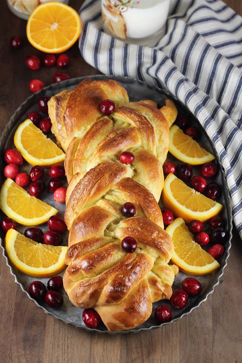 Orange Cardamom Braided Bread