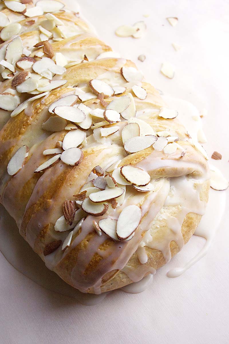 Orange Cheesecake Lattice Bread