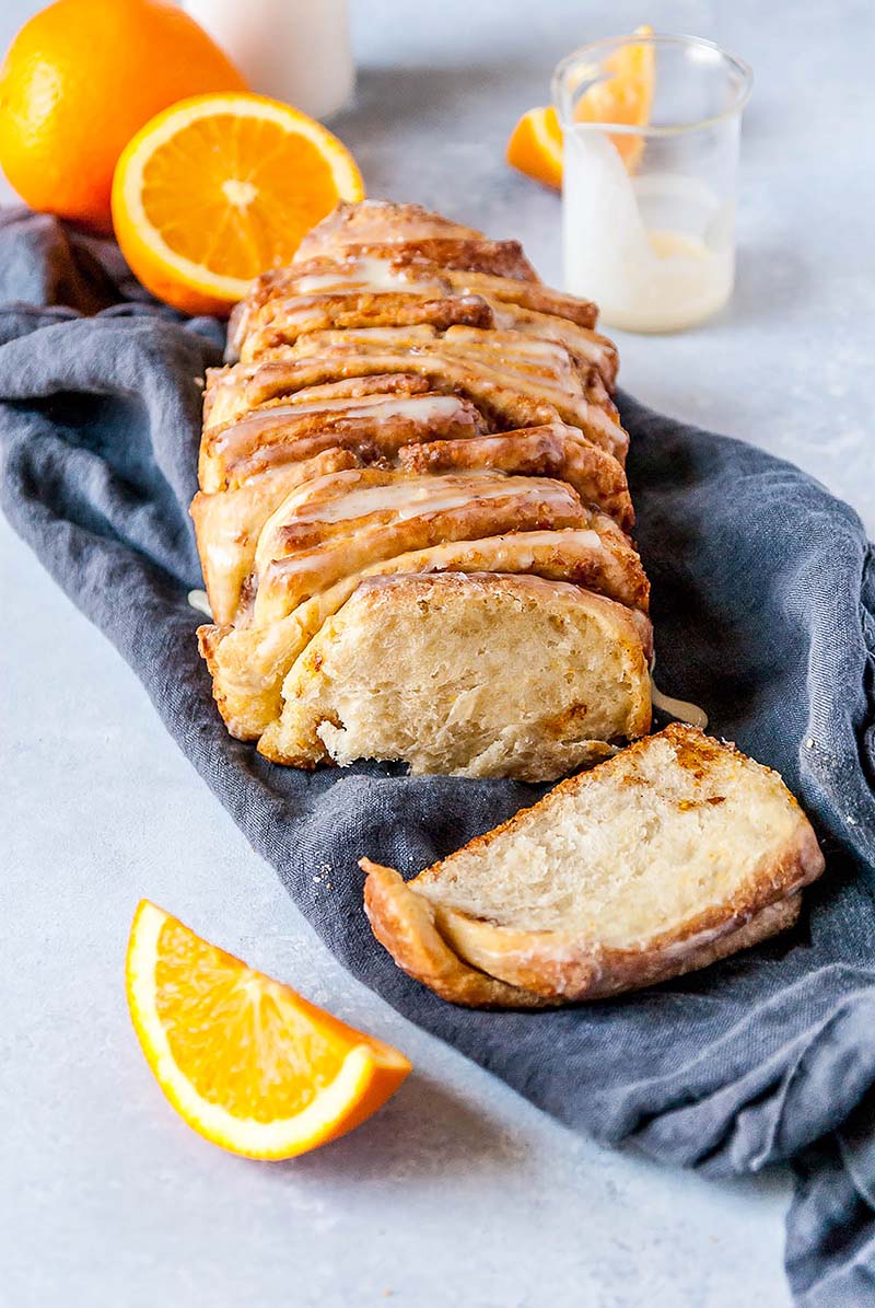 Vegan Orange Cinnamon Pull- Apart Bread