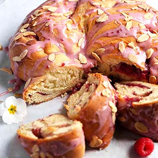 Raspberry Almond Coffee Cake