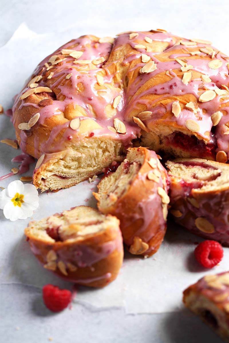 Raspberry Almond Coffee Cake