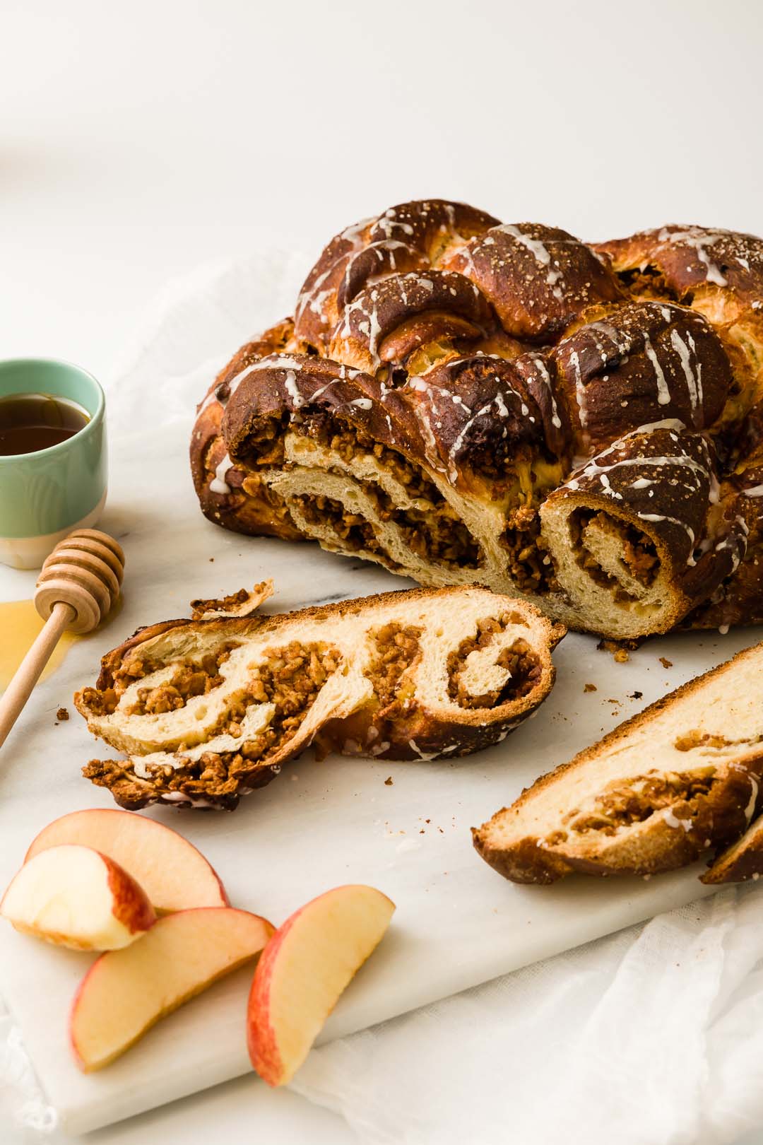 Apple Cinnamon Pretzel Challah