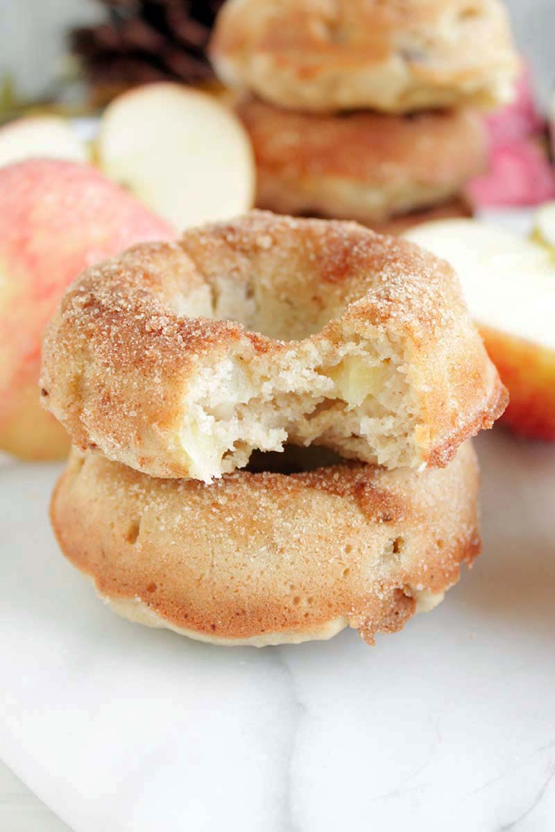 Gluten Free Apple Walnut Baked Doughnuts