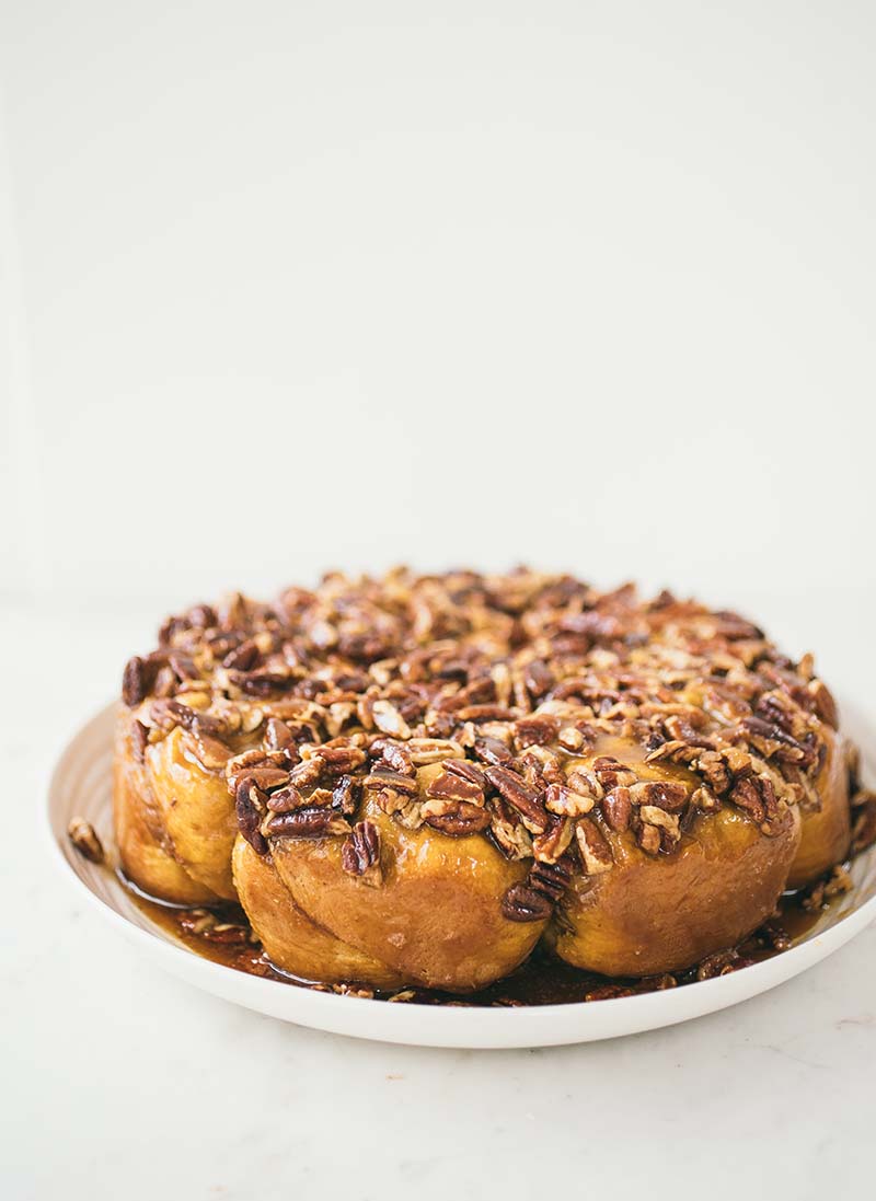 Pumpkin Sticky Nut Rolls