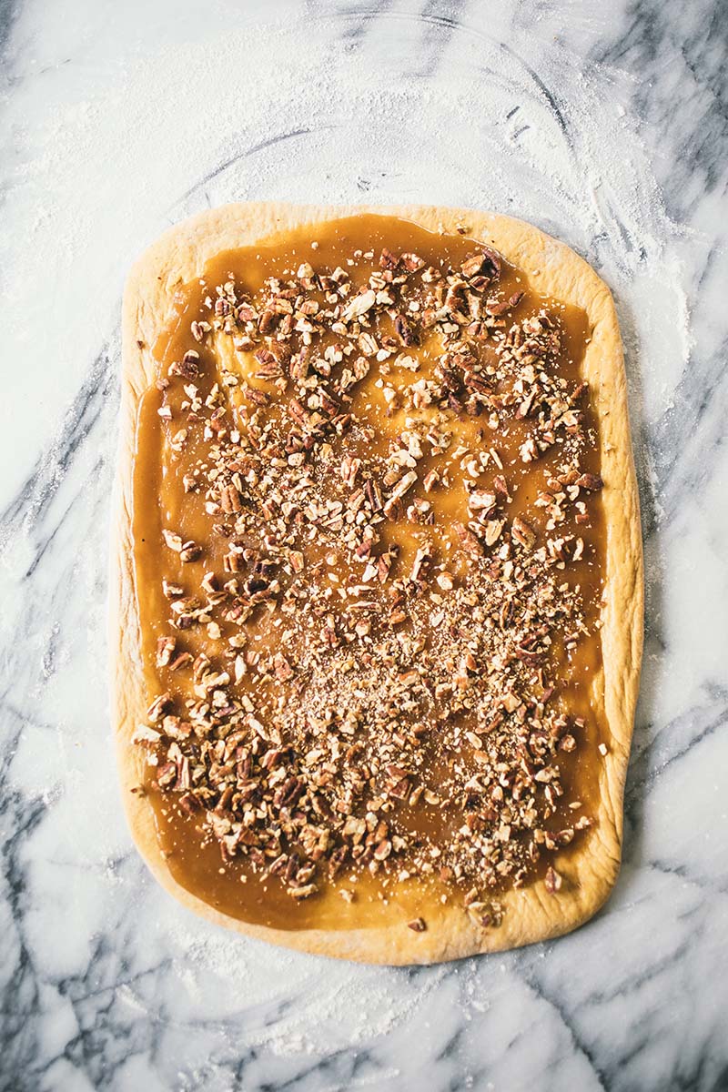 Pumpkin Sticky Nut Rolls