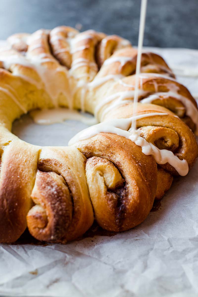 Cinnamon Roll Wreath