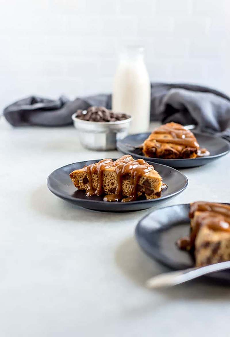 Vegan Caramel Chocolate Coffee Cake