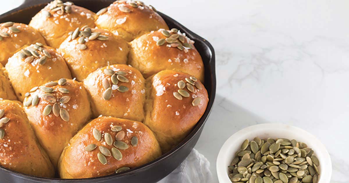 Platinum Instant Sourdough Pumpkin Rolls | Red Star® Yeast