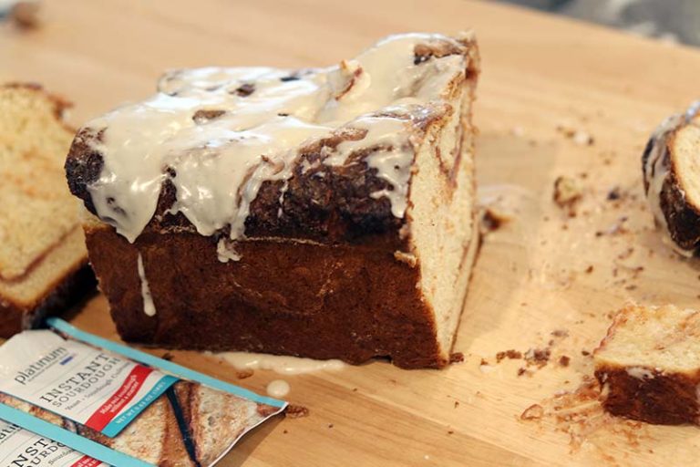 Platinum Instant Sourdough Apple Butter Swirl Breakfast Bread Red