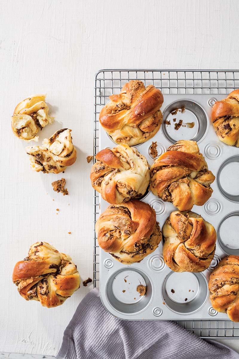 Peanut Butter Chocolate Babkas