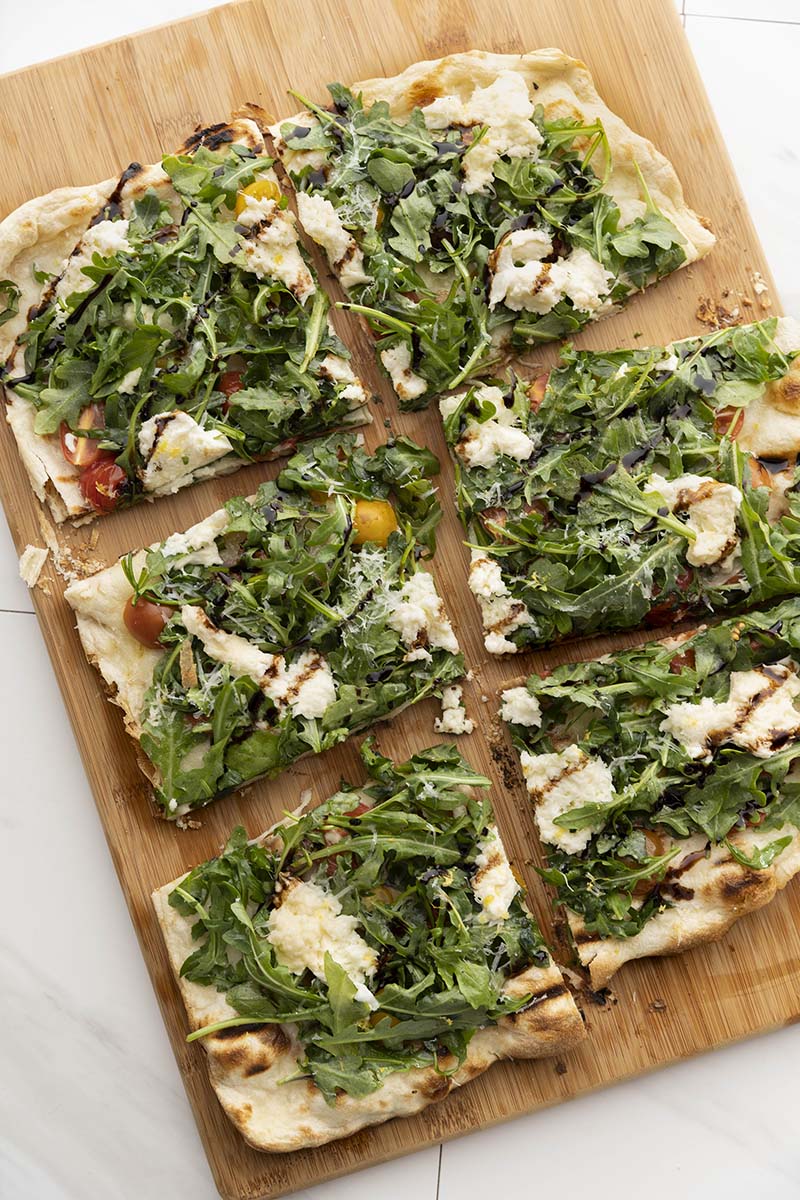 Summer Salad Grilled Pizza