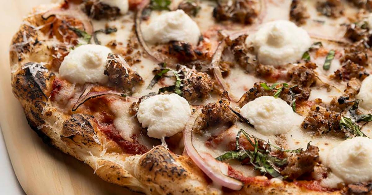 Traditional Sausage and Ricotta Grilled Pizza - Red Star® Yeast