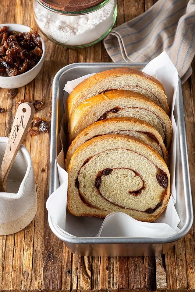Cinnamon Raisin Swirl Buttermilk Bread