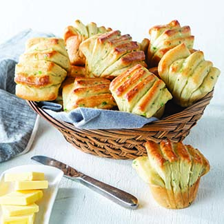 Sour Cream Fantail Dinner Rolls-image