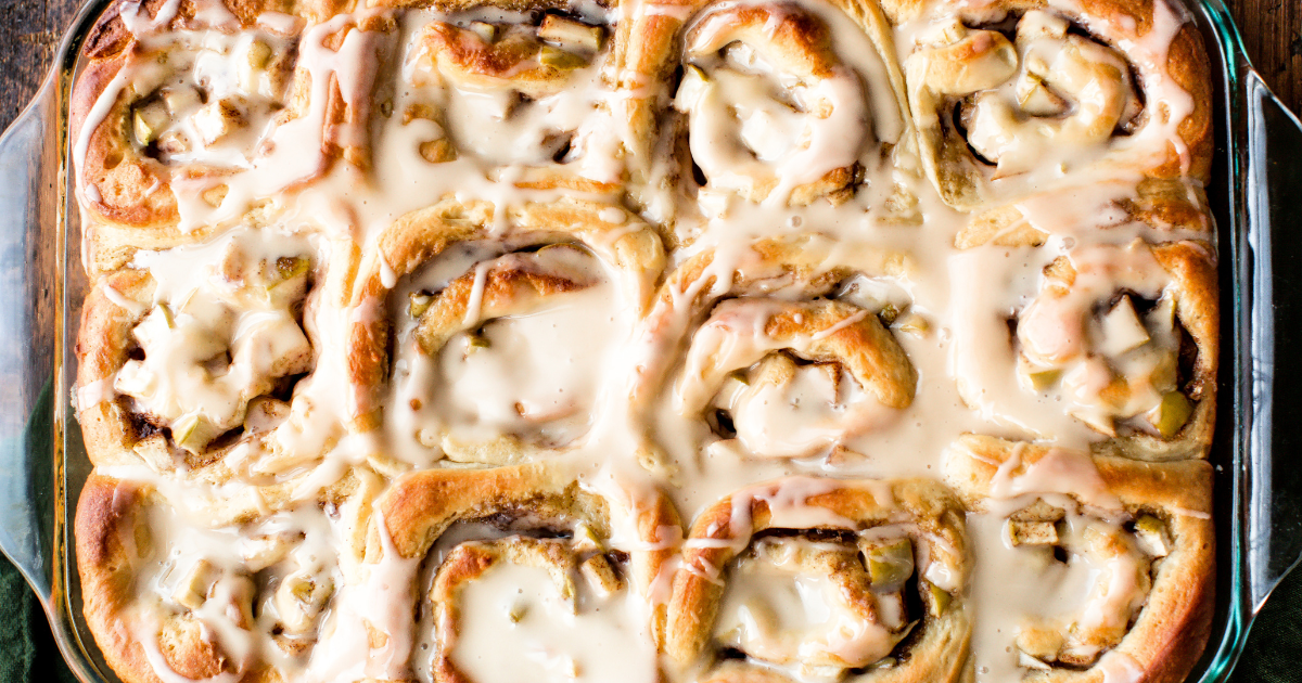 Apple Cinnamon Rolls With Caramel Icing | Red Star® Yeast