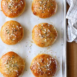 Cheesy Herb Burger Buns