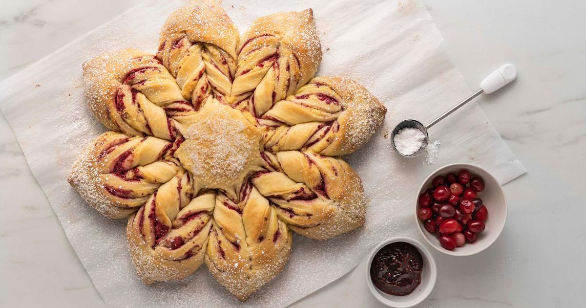 Cranberry Raspberry Star Bread | Red Star® Yeast