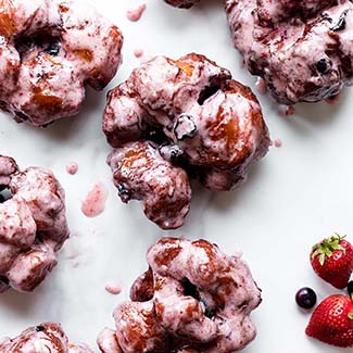 Homemade Berry Fritters