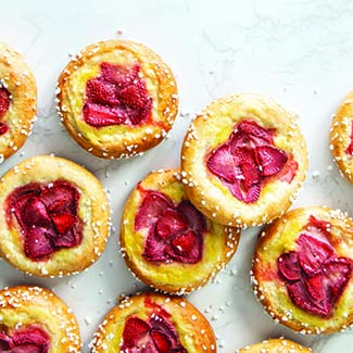 Strawberry Brioche Tarts