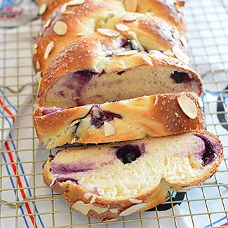 Blueberry Cream Cheese Challah