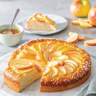 Apple Cream Cheese Brioche Tart