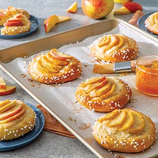 Apple Cream Cheese Brioche Tartlets