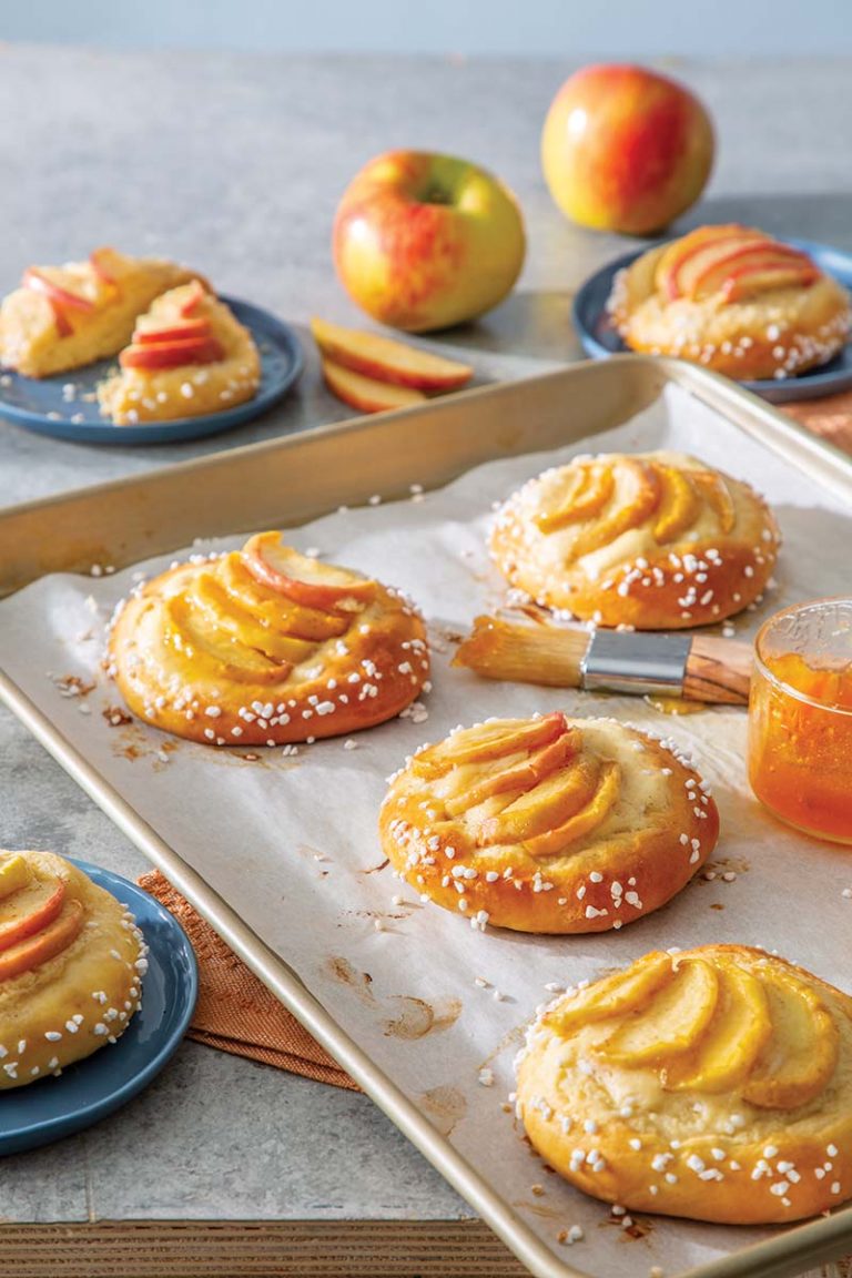 Apple Cream Cheese Brioche Tartlets