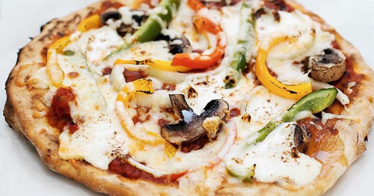 No Knead Artisan Grilled Pizza with Veggies | Red Star® Yeast