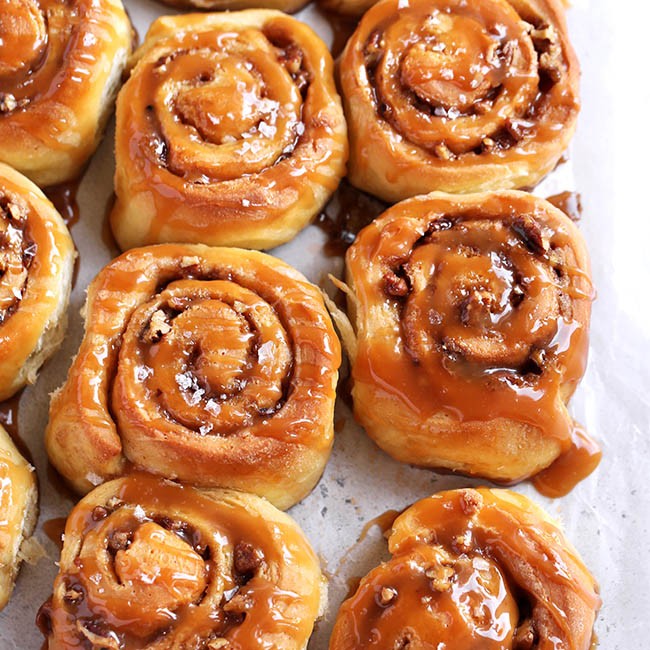 Caramel Pecan Cinnamon Rolls