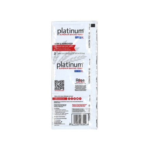 Back of Platinum Superior Baking Yeast Package