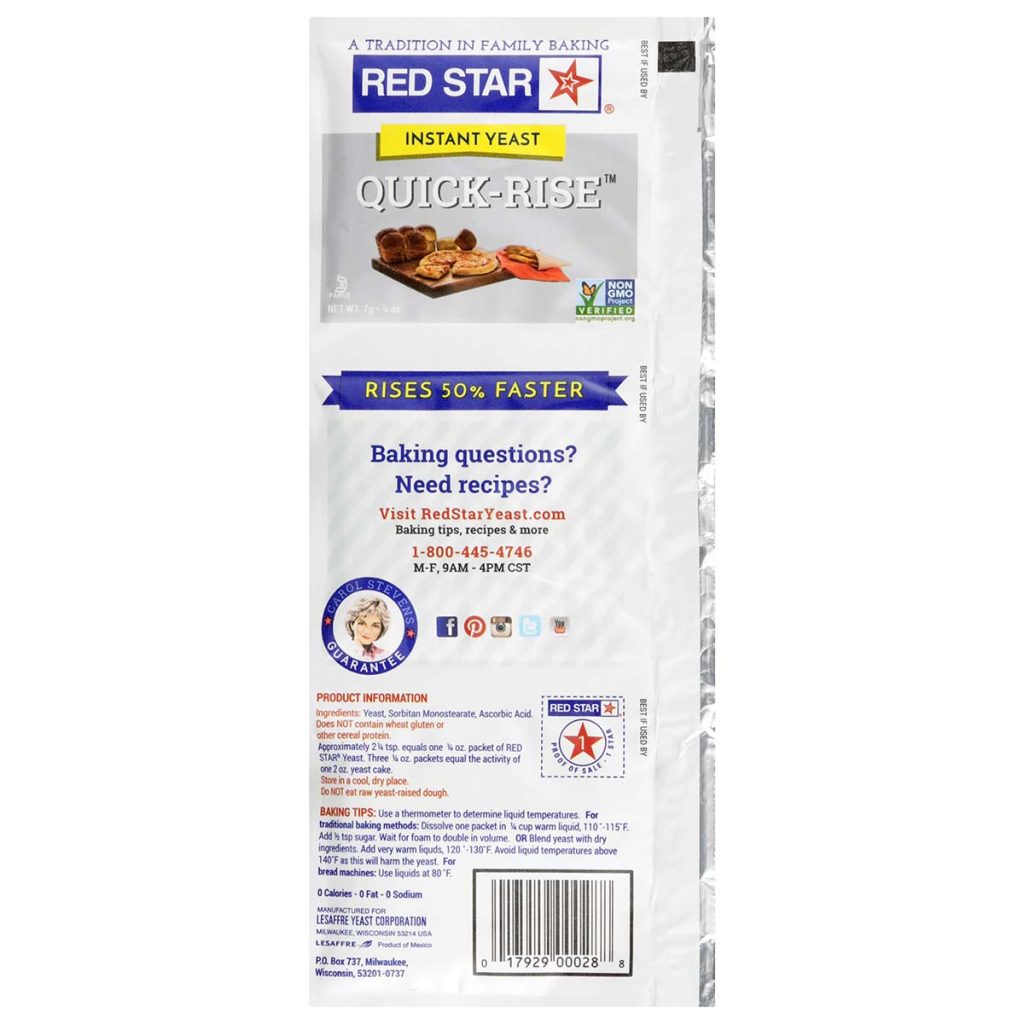 Buy Red Star® Quick Rise Instant Yeast Red Star Yeast 5370