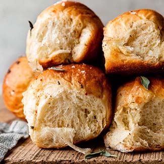 Sage Brown Butter Dinner Rolls recipe