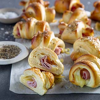 Ham and Gruyère Crescent Rolls | Red Star® Yeast