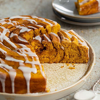 Giant Pumpkin Masala Chai Sweet Roll