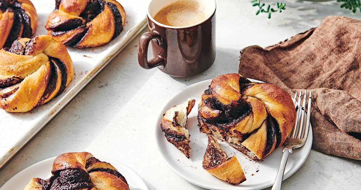 Chocolate Twist Buns Recipe | Red Star® Yeast