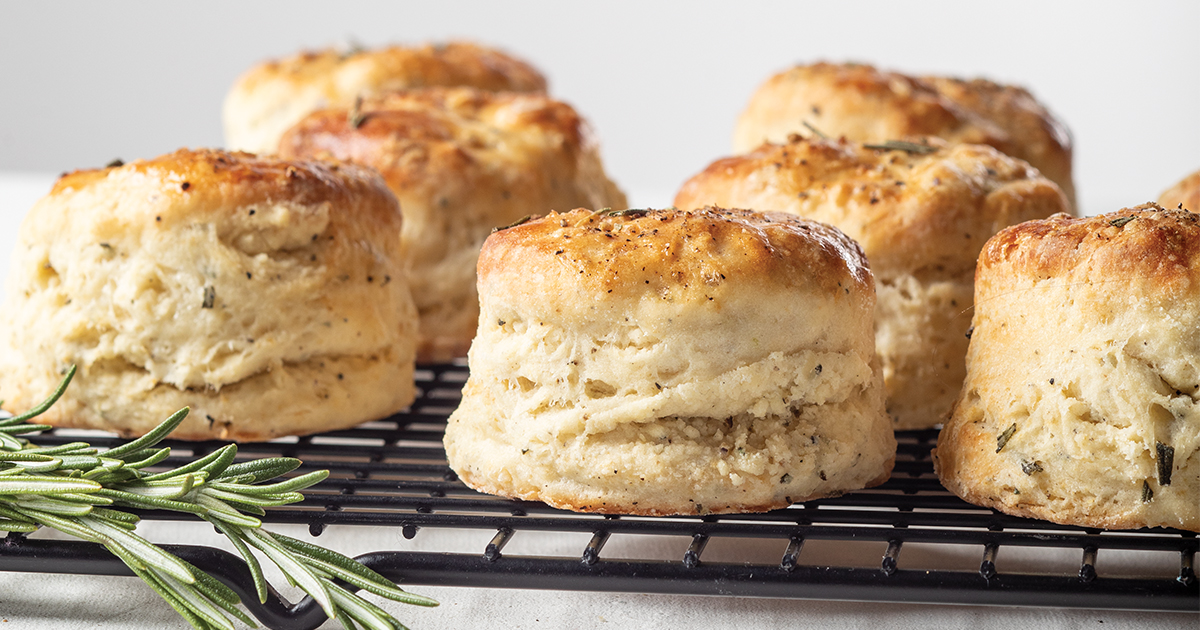 Black Pepper and Rosemary Angel Biscuits | Red Star® Yeast