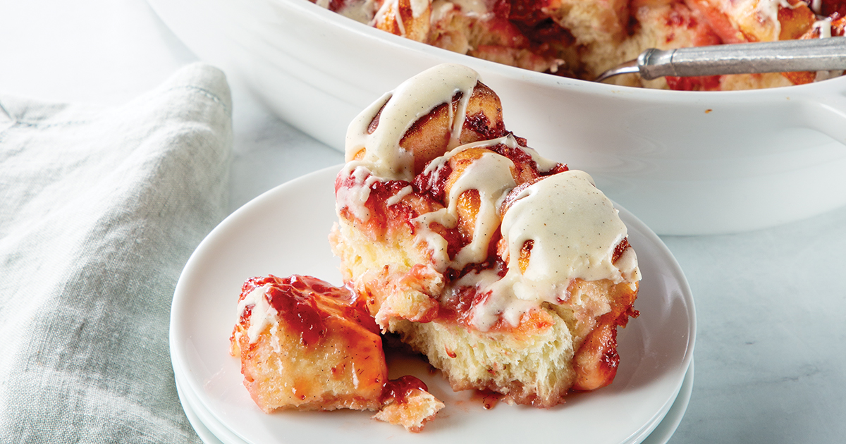 Roasted Strawberry Bubble Bread | Red Star® Yeast