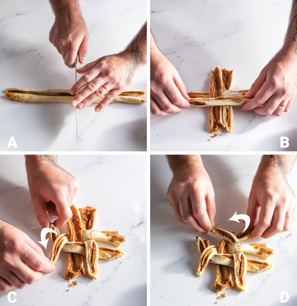 Spiced Sugar Twists shaping1