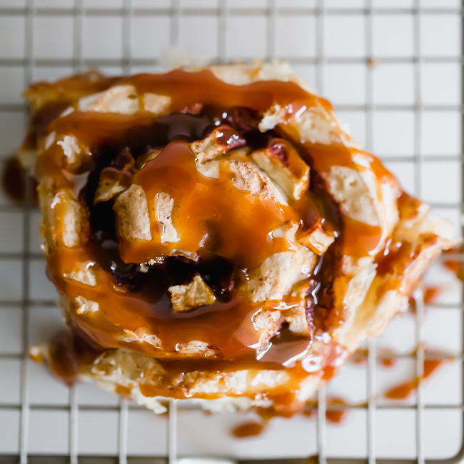 Ultimate Caramel Apple Sweet Roll