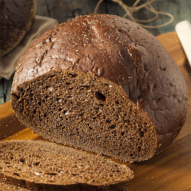 Dark Pumpernickel Rye Bread