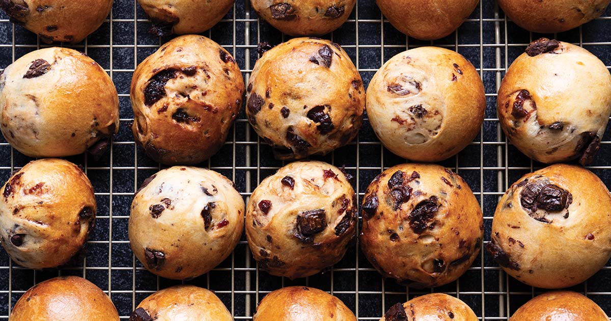 Chocolate Cherry Brioche Buns | Red Star® Yeast